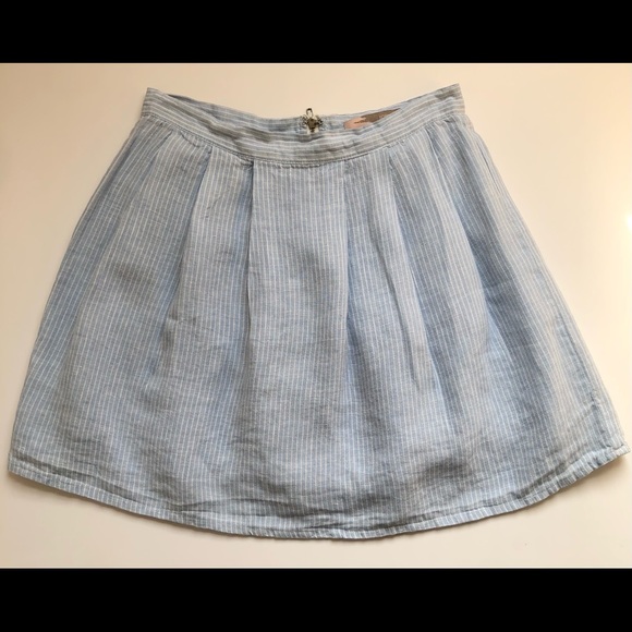 Forever 21 Baby Blue Striped Skirt XS - Picture 1 of 6